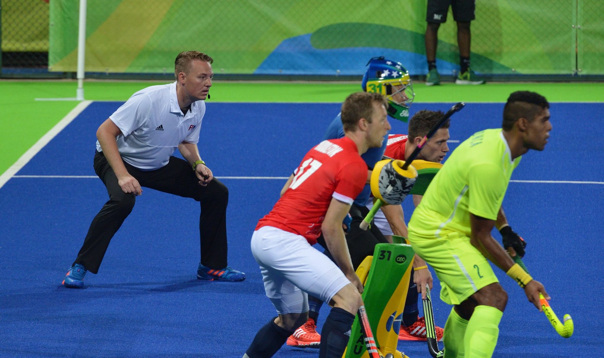 Field hockey umpires worked with AXIWI at European Championship